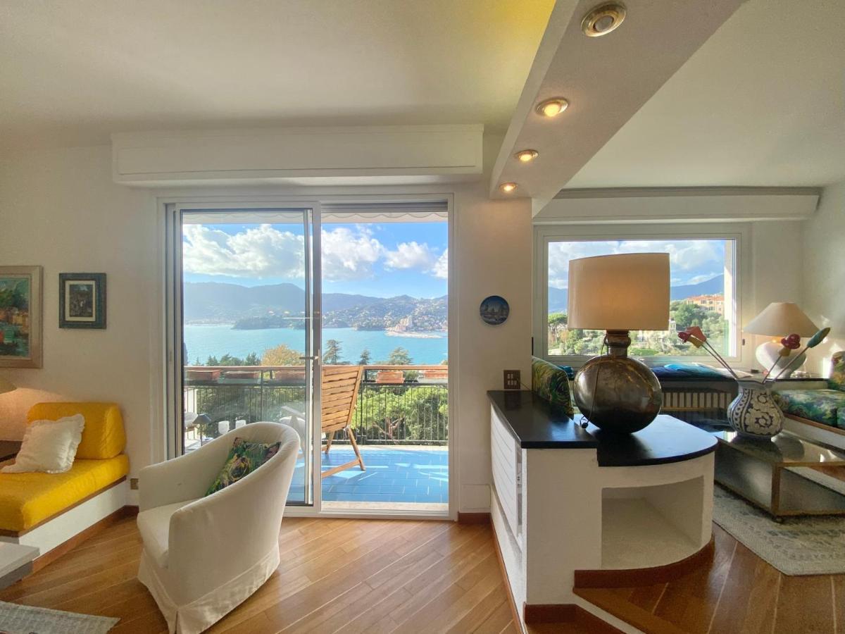 Welcome Riviera - Paradiso 12-Ultimo Restauro Nel 2025-Vista Mare Stupenda-Balcone Con Vista Meravigliosa Piu' Terrazza Solarium Sovrastante Di 70 Mq Esterna Rapallo Buitenkant foto