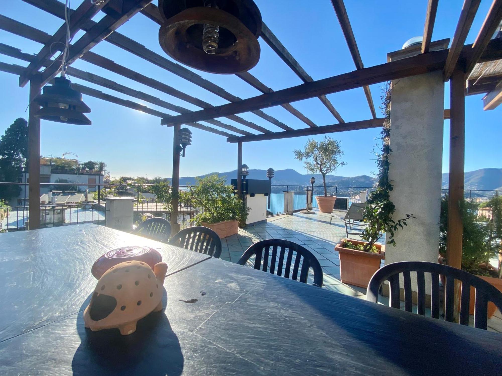 Welcome Riviera - Paradiso 12-Ultimo Restauro Nel 2025-Vista Mare Stupenda-Balcone Con Vista Meravigliosa Piu' Terrazza Solarium Sovrastante Di 70 Mq Esterna Rapallo Buitenkant foto
