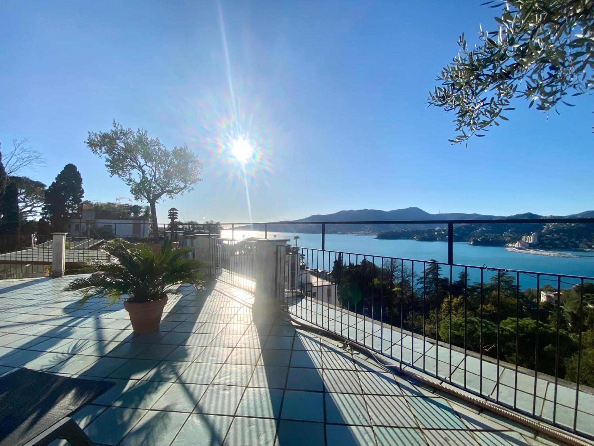 Welcome Riviera - Paradiso 12-Ultimo Restauro Nel 2025-Vista Mare Stupenda-Balcone Con Vista Meravigliosa Piu' Terrazza Solarium Sovrastante Di 70 Mq Esterna Rapallo Buitenkant foto